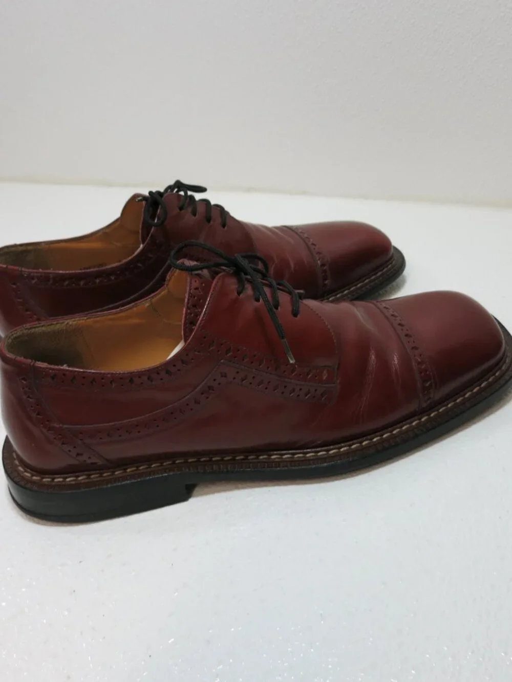 Mezlan Arezzo Cap Toe Leather Dress Oxfords Shoes Fiore Men's Footwear 9.5 M